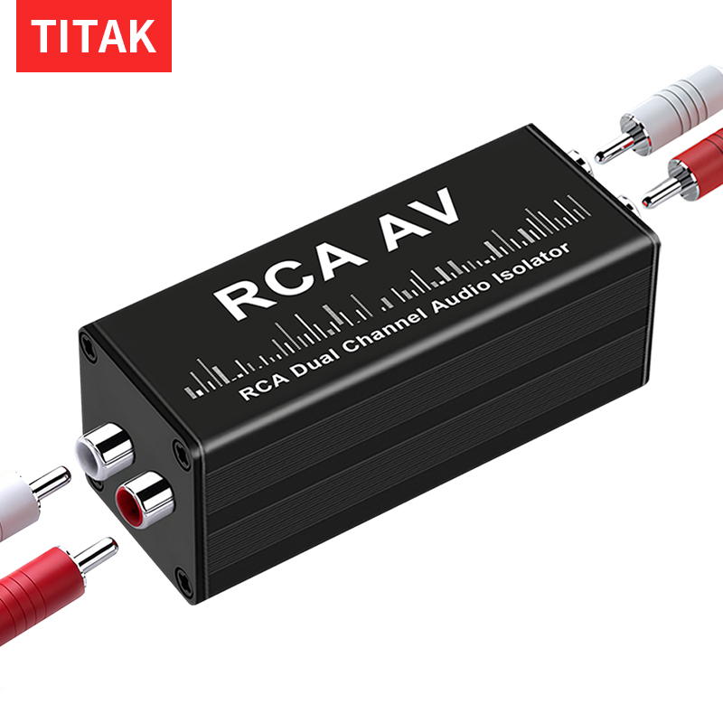 Audio Ground Loop Isolator 3.5Mm Rca - Przenośny izolator pętli masy 3,5 mm,