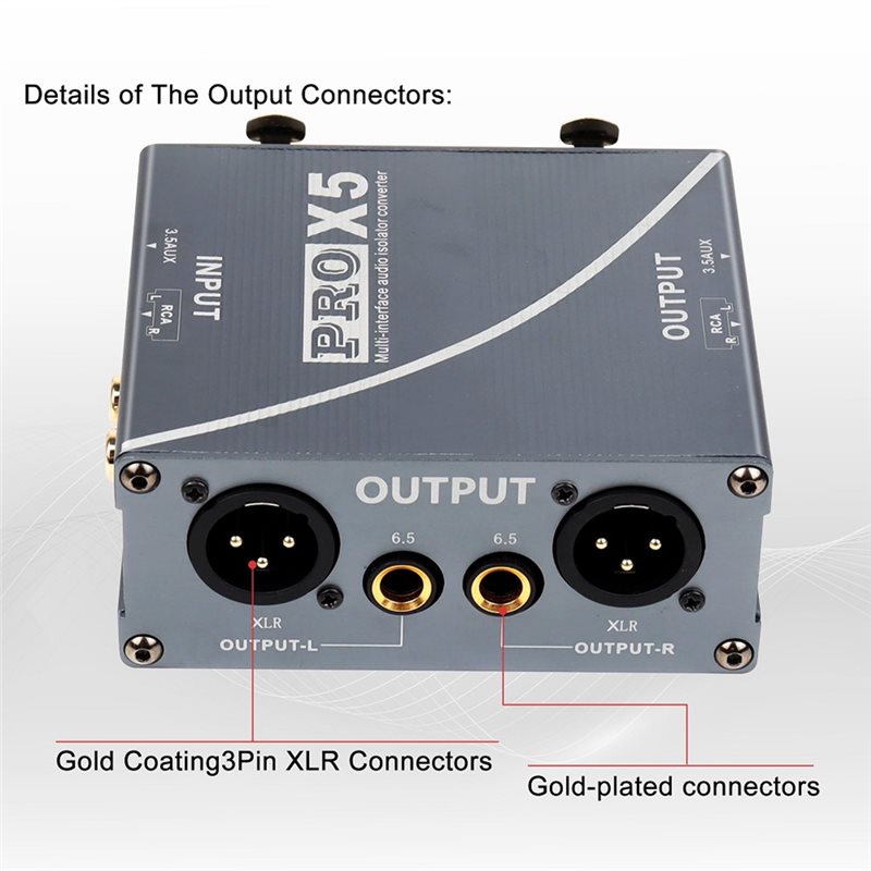 Audio Ground Loop Isolator 3.5Mm Rca - B76B – izolator pętli uziemiającej, filtr