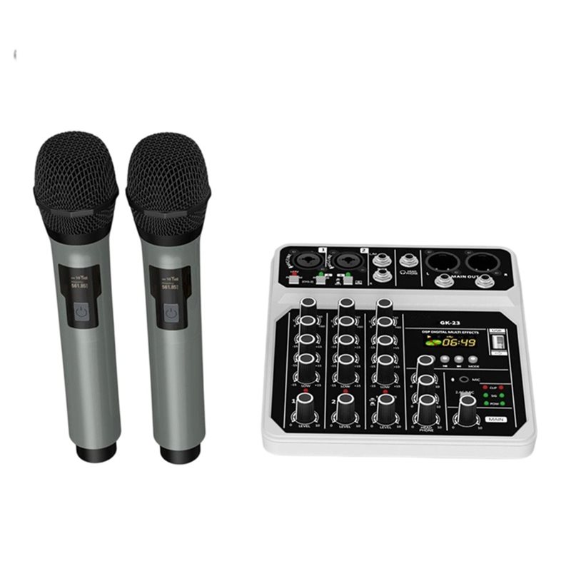 Audio Mixer 4 Channel Usb Bluetooth Pc - [B24B!】 Bezprzewodowy mikrofon Bluetooth USB 4-kanałowy