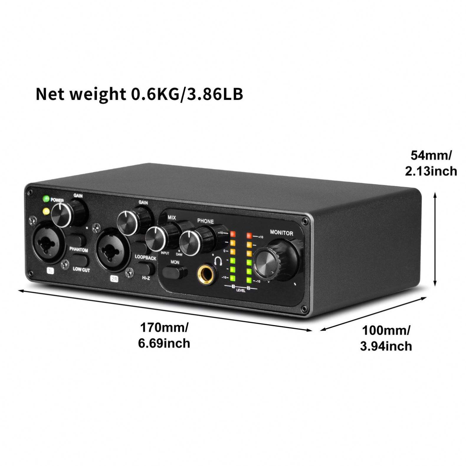 Profesjonalna karta dźwiękowa  – Studio Audio Interface With 48V Phantom recenzja i cena