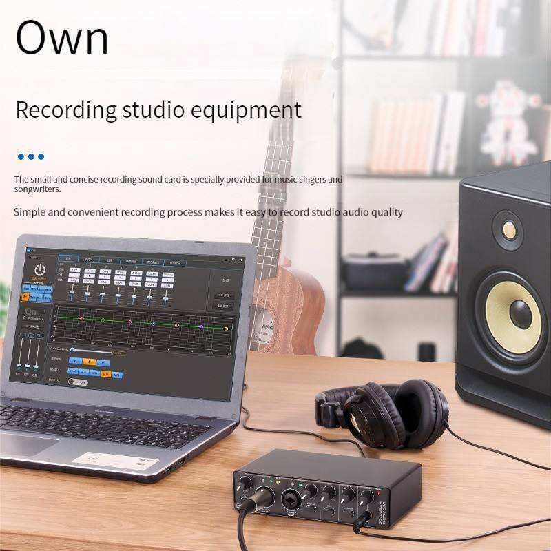 Profesjonalny interfejs audio  – Studio Audio Interface With 48V Phantom recenzja i cena