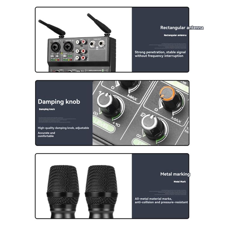 Mikser audio ABAC-USB Bluetoot – Audio Mixer 4 Channel Usb Bluetooth Pc recenzja i cena
