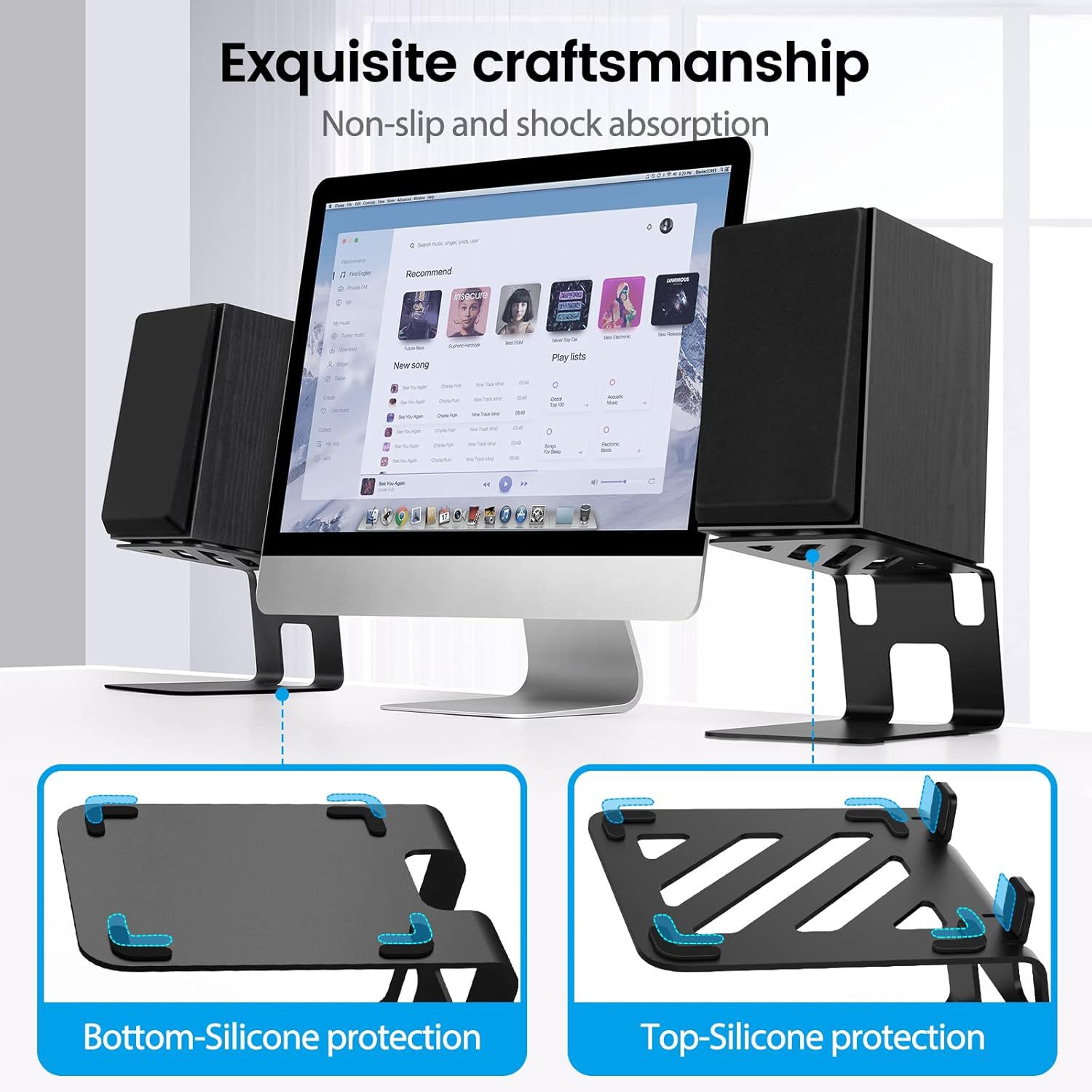 2 szt. podstawek pod głośniki  – Studio Monitor Speaker Stands Desktop recenzja i cena