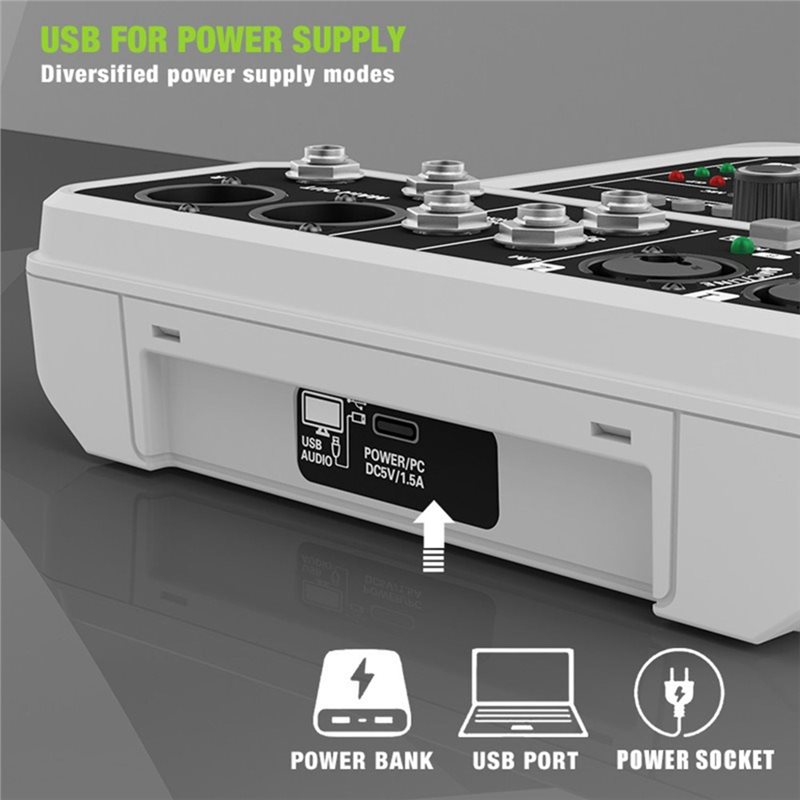 Mikrofon bezprzewodowy T23C, 4 – Audio Mixer 4 Channel Usb Bluetooth Pc recenzja i cena