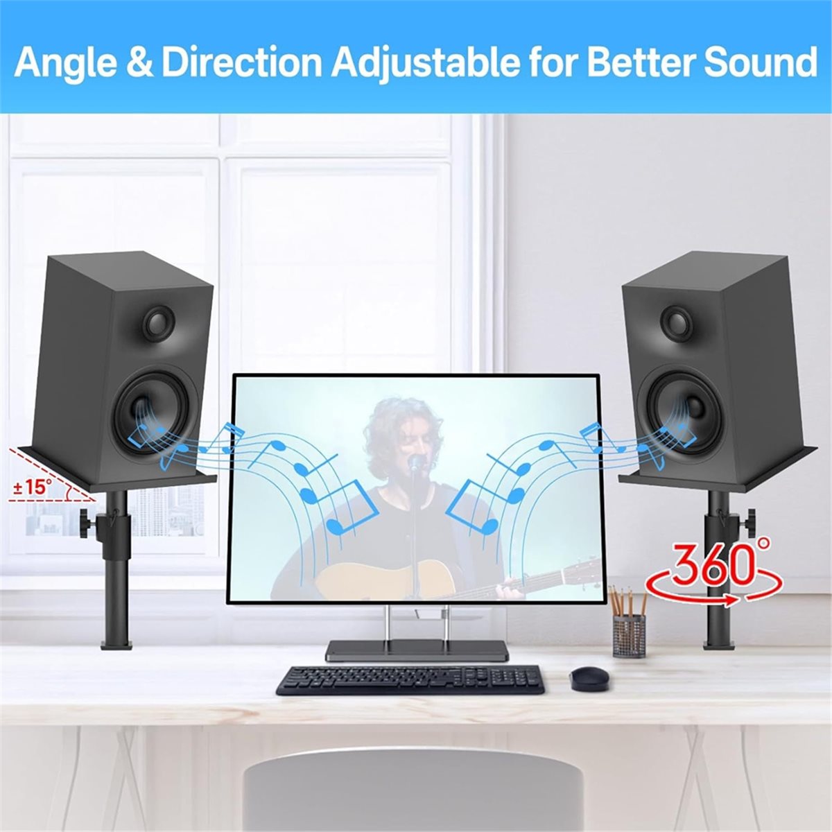 SWXF – profesjonalny stojak na – Studio Monitor Speaker Stands Desktop recenzja i cena