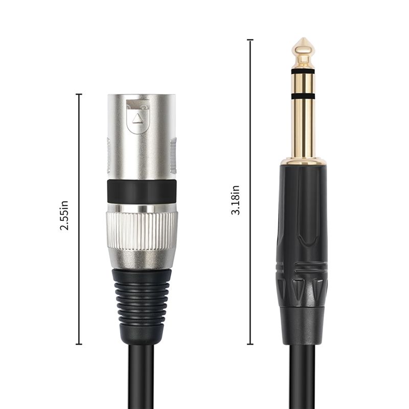 Kabel mikrofonowy AS95, 1/4 ca – Xlr To 6.35Mm Balanced Audio Cable Patch recenzja i cena