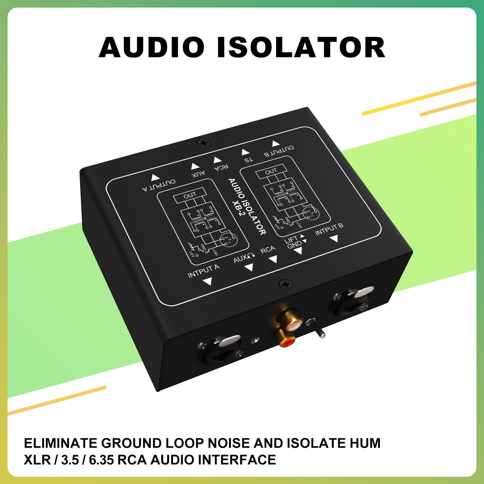 2-kanałowy izolator audio elim – Audio Ground Loop Isolator 3.5Mm Rca recenzja i cena