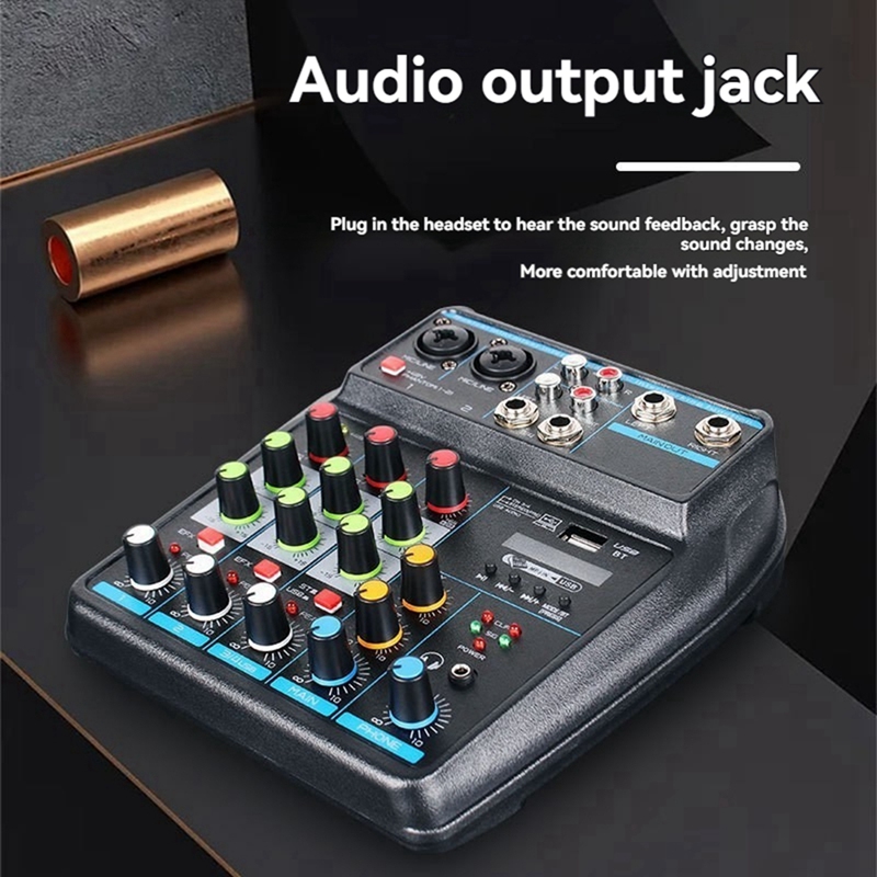 Profesjonalny 4-kanałowy mikse – Audio Mixer 4 Channel Usb Bluetooth Pc recenzja i cena