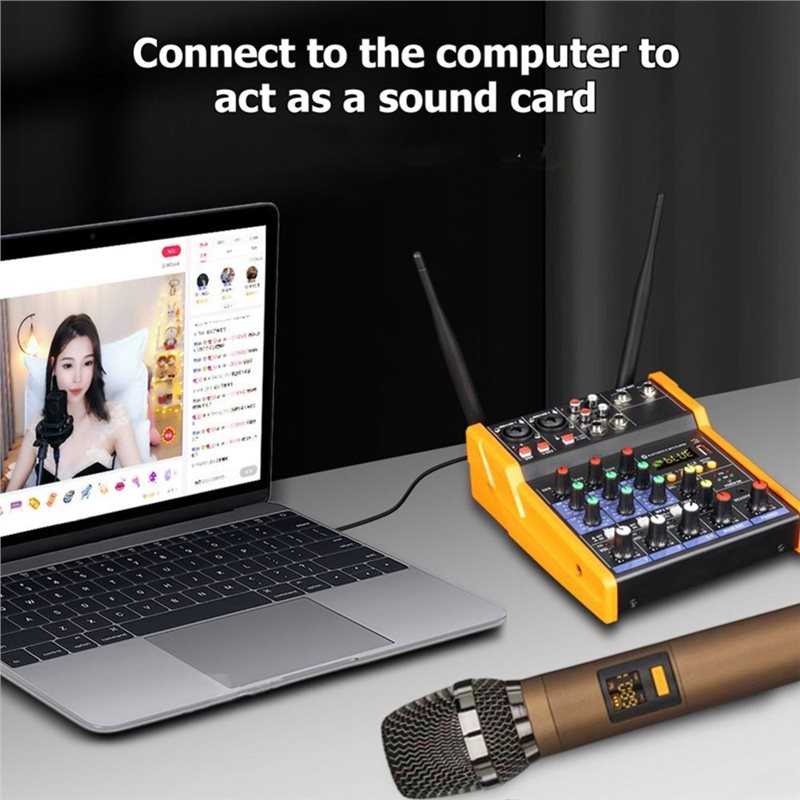 Niezawodny interfejs audio USB – Audio Mixer 4 Channel Usb Bluetooth Pc recenzja i cena