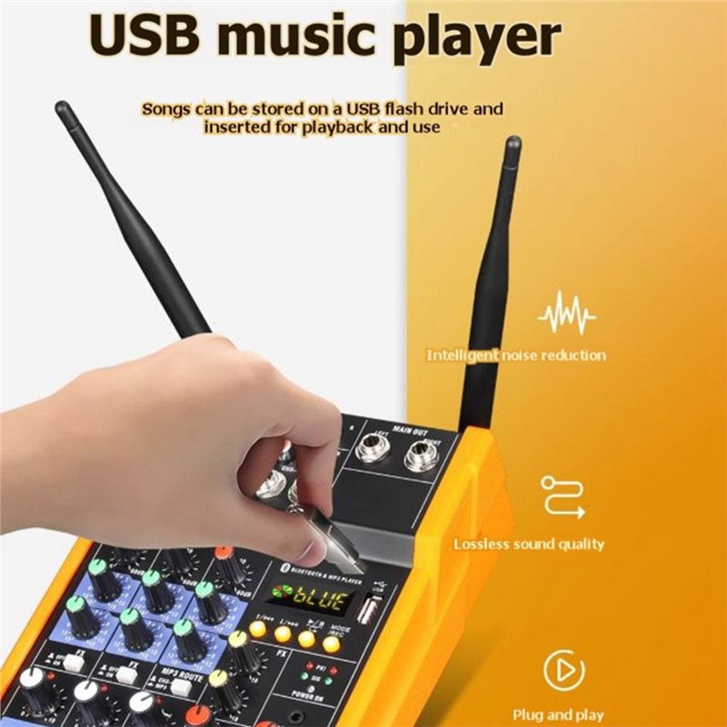 Niezawodny interfejs audio USB – Audio Mixer 4 Channel Usb Bluetooth Pc recenzja i cena