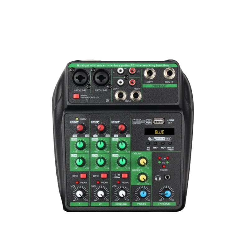 [NOŚNY MODEL! A25P] Profesjona – Audio Mixer 4 Channel Usb Bluetooth Pc recenzja i cena