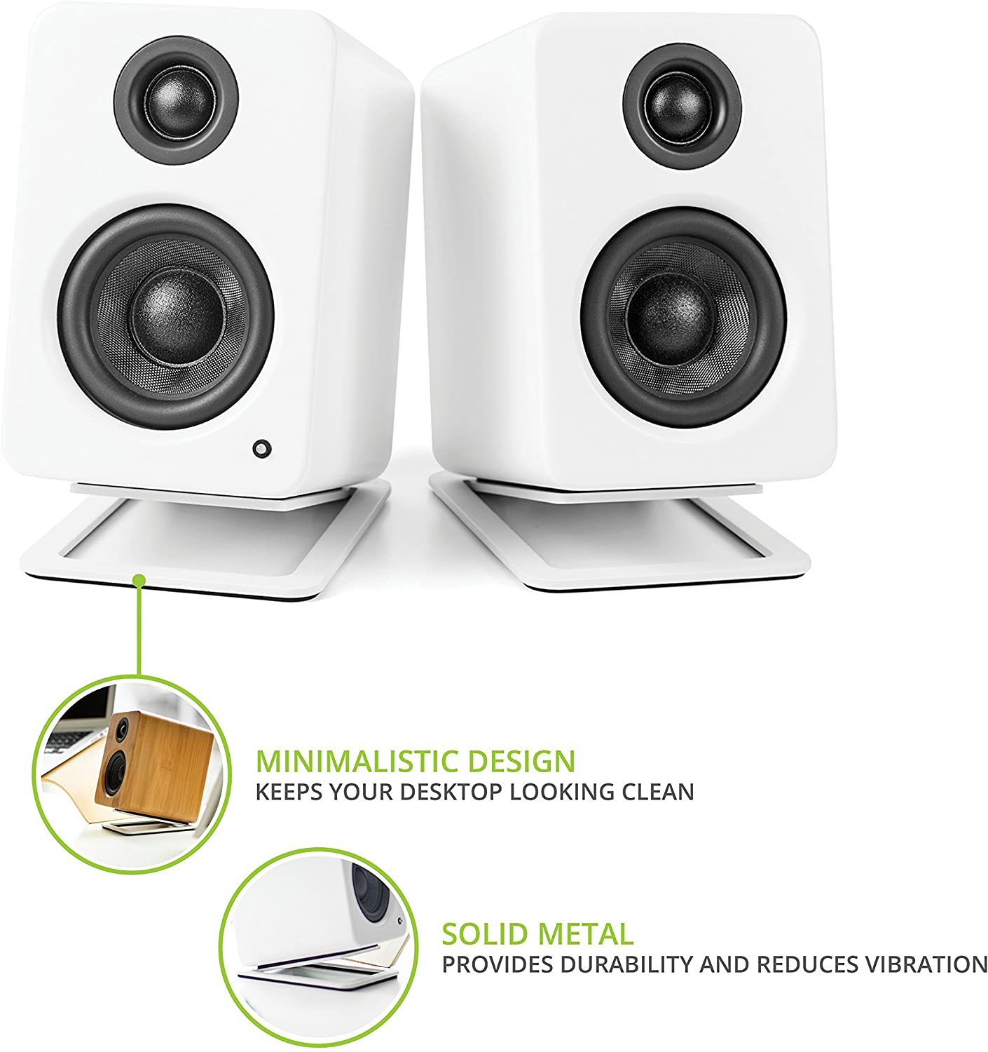 Łatwe statywy głośnikowe Małe  – Studio Monitor Speaker Stands Desktop recenzja i cena