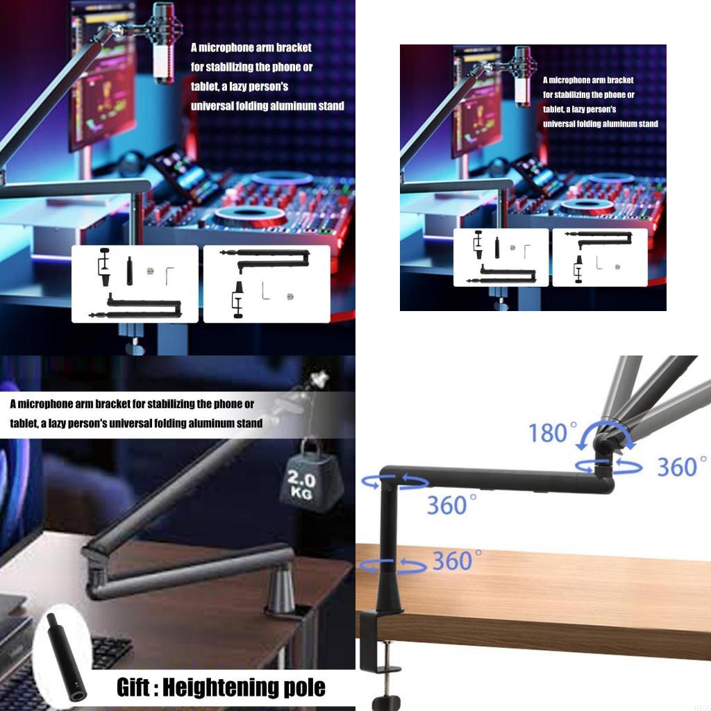 Regulowany metalowy mikrofon b – Recording Studio Broadcast Boom Arm recenzja i cena