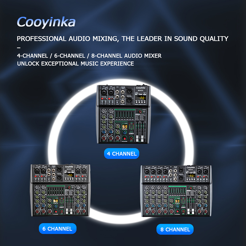 4-kanałowy mikser audio z 48V  – Audio Mixer 4 Channel Usb Bluetooth Pc recenzja i cena