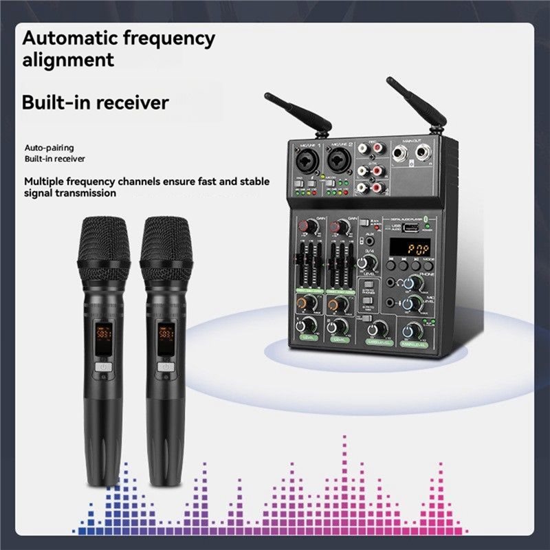 ● Bezprzewodowy mikrofon, 4-ka – Audio Mixer 4 Channel Usb Bluetooth Pc recenzja i cena