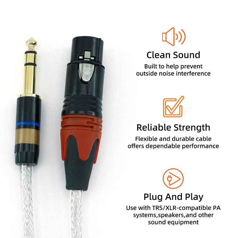 Kabel połączeniowy GOLLEY LION – Xlr To 6.35Mm Balanced Audio Cable Patch recenzja i cena