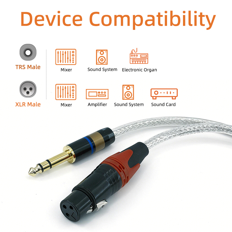 Kabel połączeniowy GOLLEY LION – Xlr To 6.35Mm Balanced Audio Cable Patch recenzja i cena